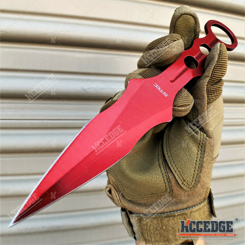 9 Full Tang Throwing Knife Tactical Knife Survival Knife Fixed Blade –  KCCEDGE