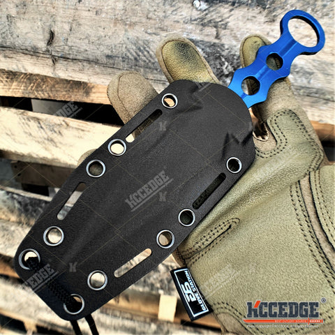 9" Full Tang Tactical Knife Camping Knife Fixed Blade Knife w/ Kydex Sheath