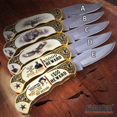 7 7/8" Wildlife Collection Pocket Knife w/ Back-lock System