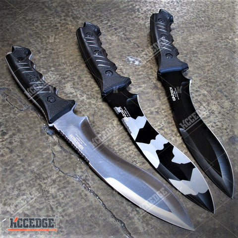 13.5" Tactical Camping Hunting Survival Army Camo Knife