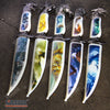 Image of 13" COLLECTOR'S HUNTSMAN COLLECTIBLE DAGGER 5 Types Animal Head Pommel Fixed Blade