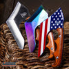 Image of 4.75" TACTICAL FIXED BLADE KNIFE FULL TANG CAMPING KNIFE w/ WOOD HANDLE
