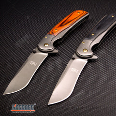 8" Classic Camping Survival Rescue Knife Assisted Open Stainless Steel Pocket Folding Knife