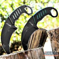 7.5" Full Tang Karambit Fixed Blade Knife w/ Pressure Retention Sheath And G10 Handle Scales Tactical Knife