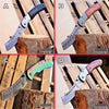 Image of Camping Hunting Assisted Open 8" Pocket Folding Knife CLEAVER SHAVER STYLE Blade EDC KNIFE