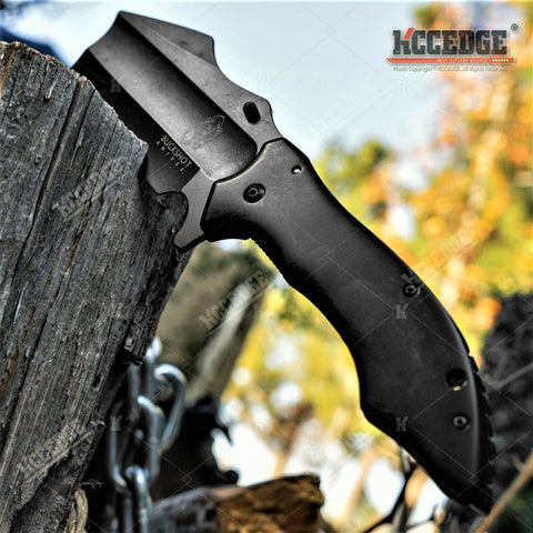 9.75" Pocket Knife Massive 4.25" Safety Blade Tactical Knife w/ Full Metal Construction