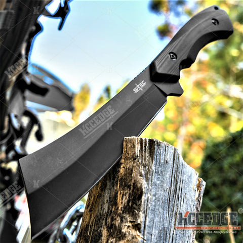 12.5" Full Tang Tactical Machete G10 Handle Thick 440 Stainless Steel Blade Survival Gear Tactical Gear Camping Gear