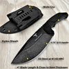 Image of Takumitak 8.75" Fixed Blade Knife Full Tang D2 Blade 4.90mm Drop Point Blade G10 Handle Kydex Sheath Survival Knife Emergency Knife EDC Bushcraft Go Bag Knife