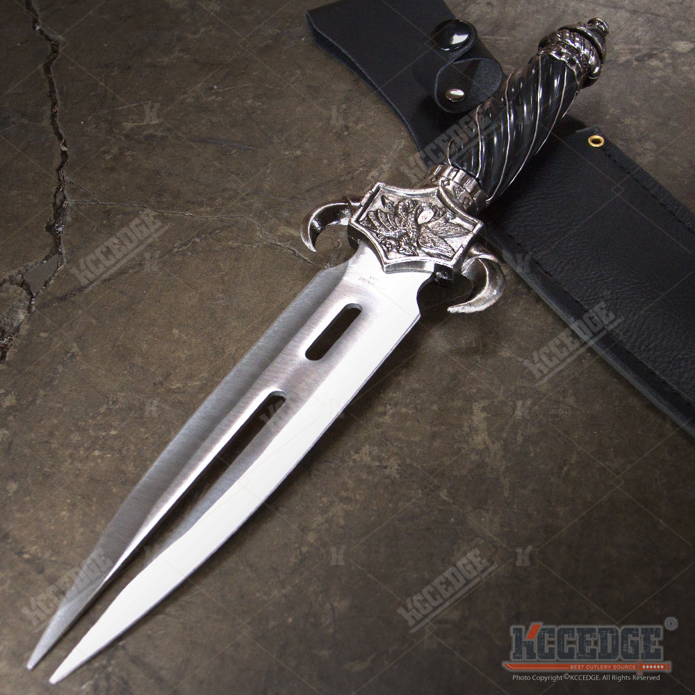 2 COLOR 10 INLAY FANTASY DRAGON DAGGER W/ SHEATH Blade Knife Sword Un –  KCCEDGE