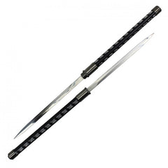 2 IN 1 DOUBLE BLADED 33" Samurai Ninja SWORD SET Interlocking Japanese Daggers