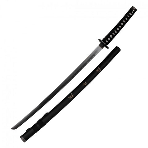 40" Last Samurai HANDMADE Japanese SWORD CARVED BUSHIDO Square TSUBA w/ Scabbard