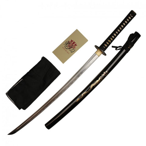 41" Full Tang ONIKIRI Handmade Japanese SWORD KATANA w/TSUBA Handpainted Scabbard